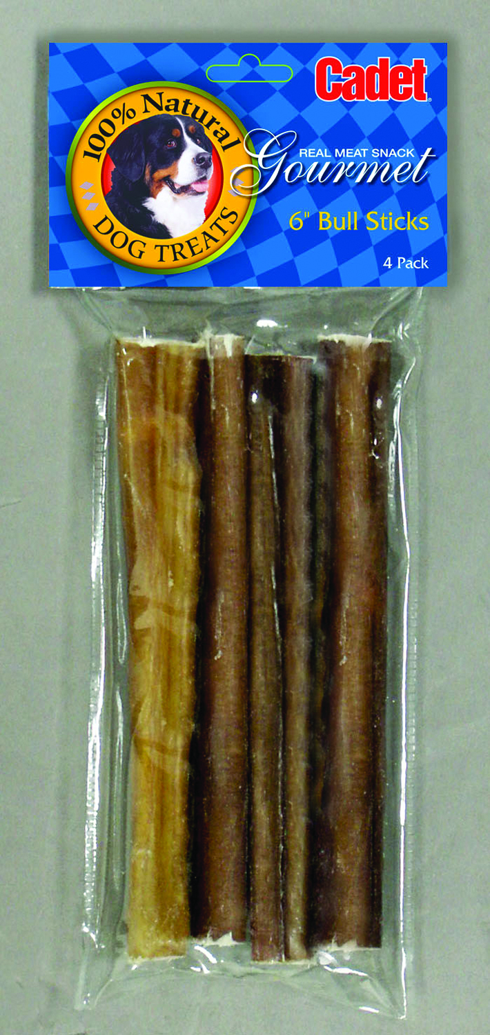 6" Bull Sticks - Natural - Small