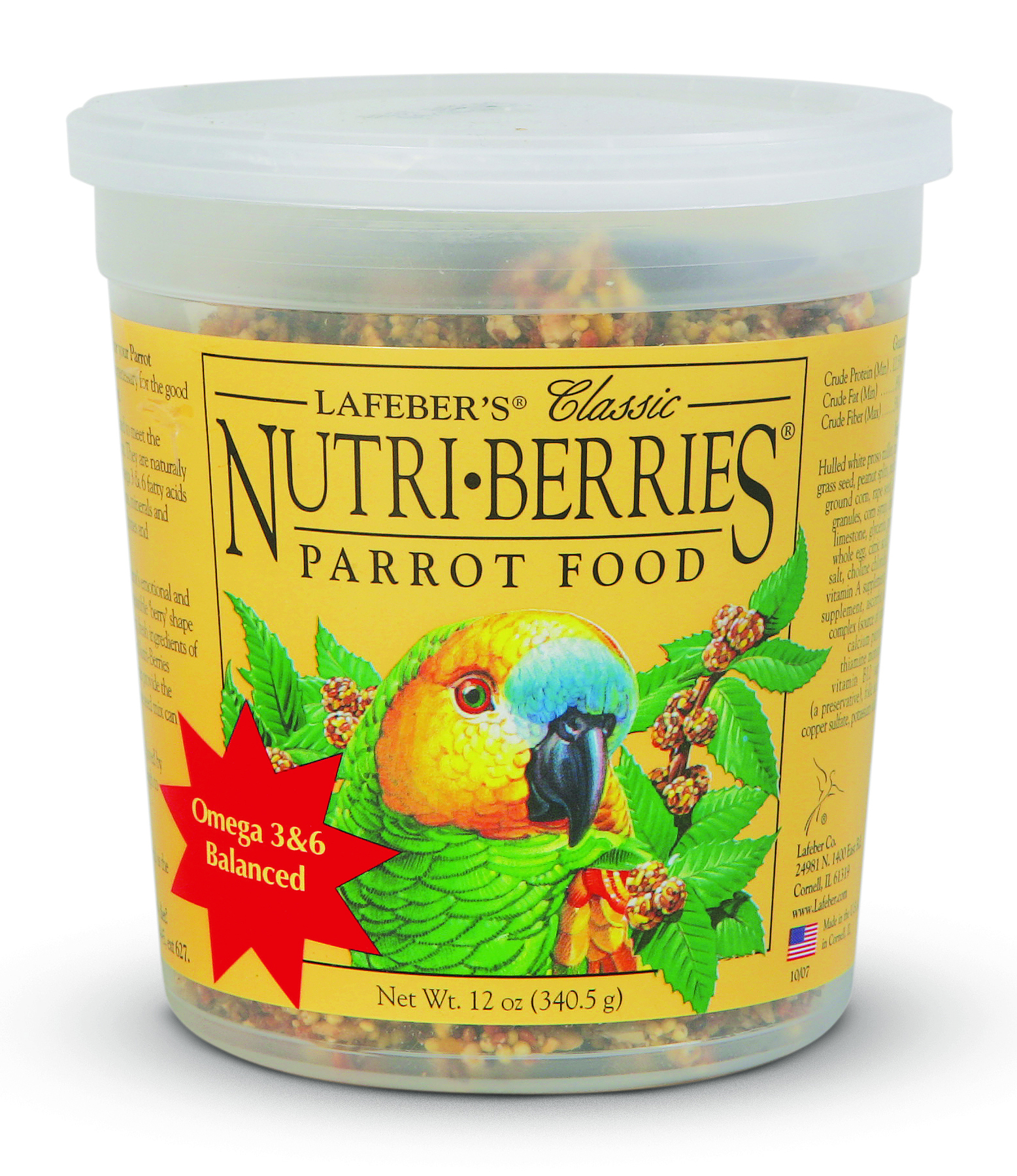 LaFeber's Nutri-Berries Parrot Food, 12 oz