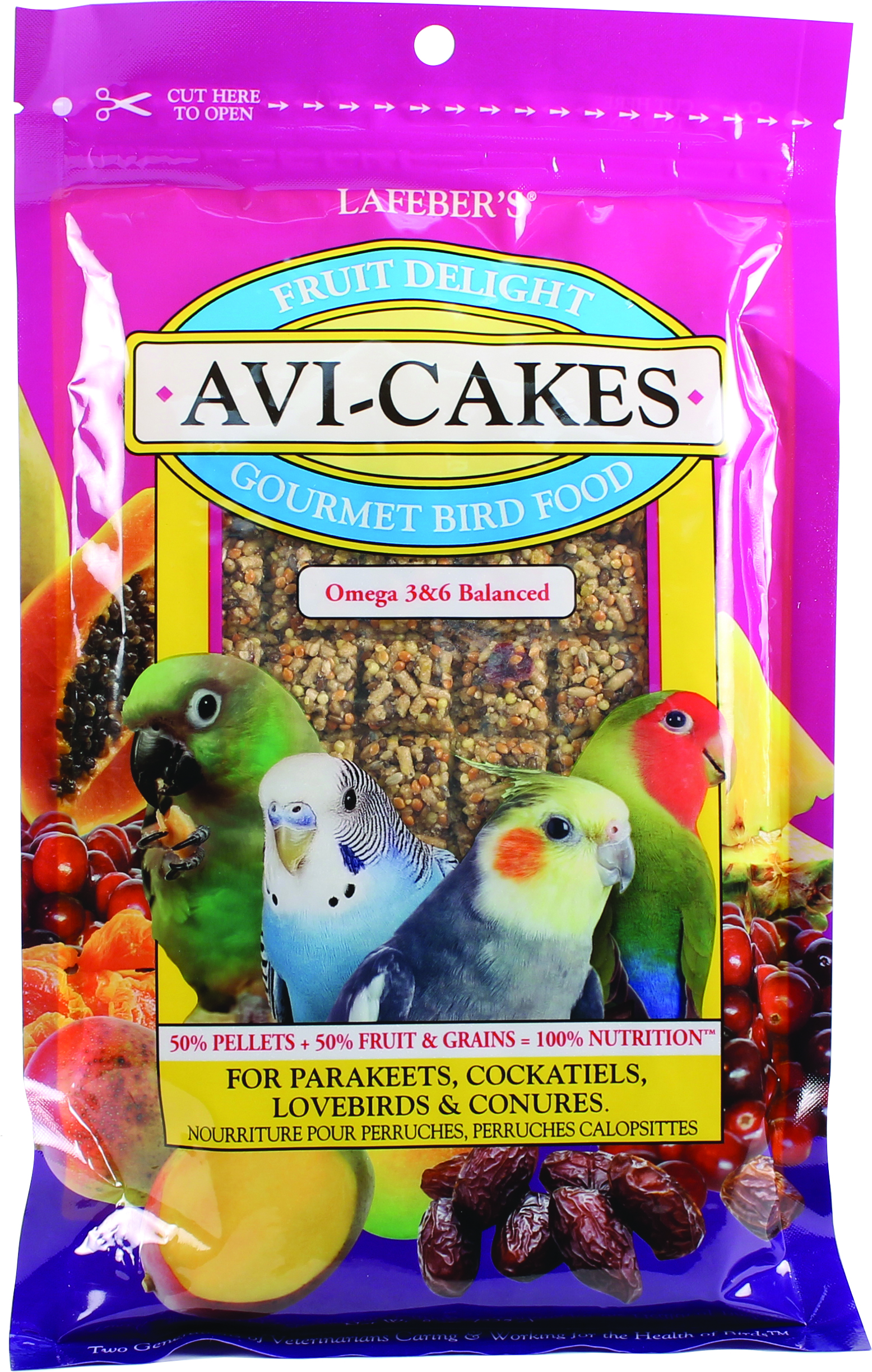 AVI-CAKES FRUIT DELIGHT GOURMET BIRD FOOD