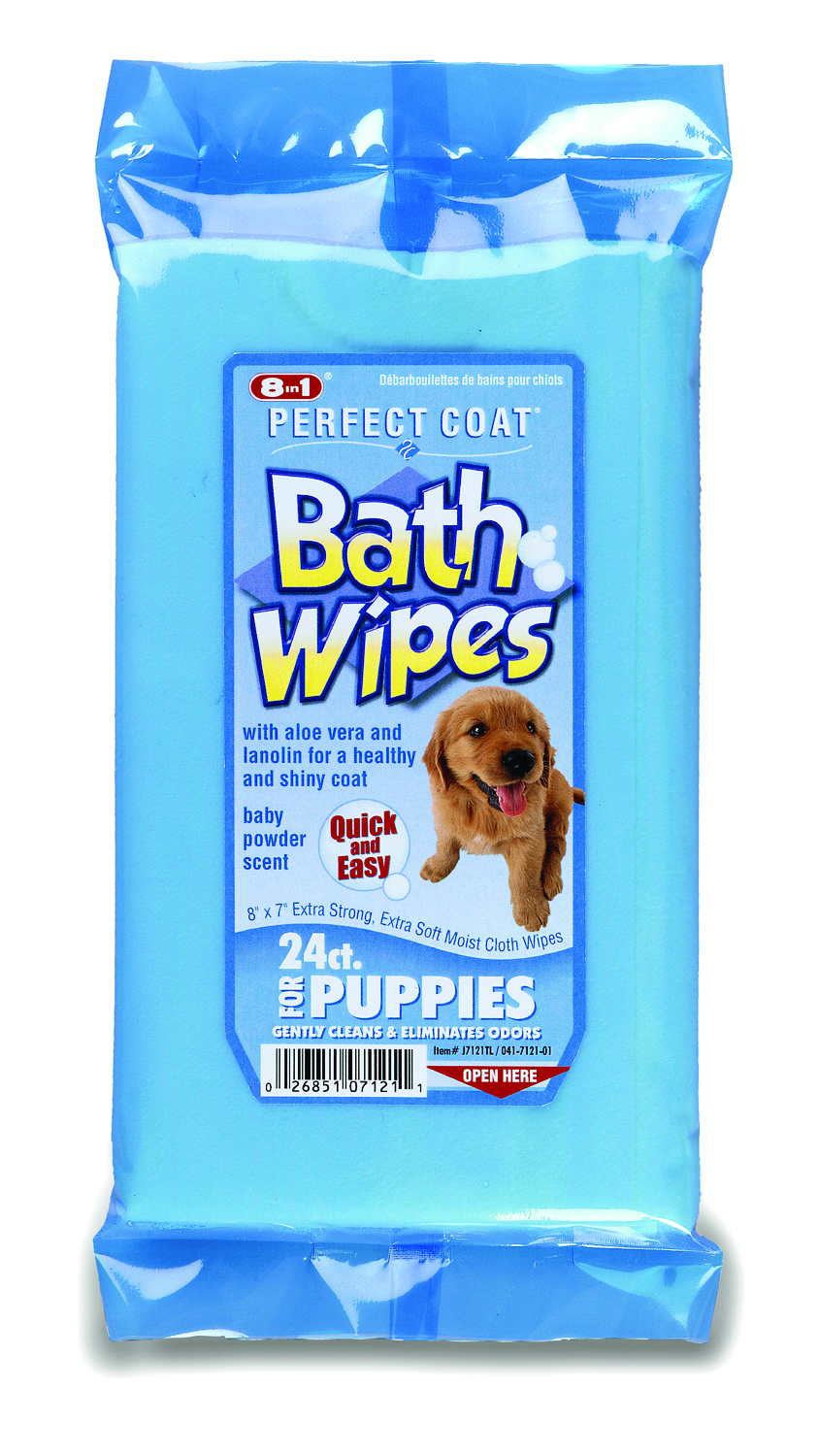 PERFECT COAT BATH WIPES-PUPPY