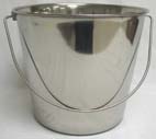 9 Qt Stainless Steel Pail with Handle
