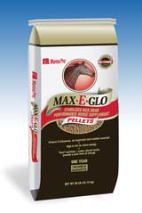 MAX-E-GLO RICE BRAN PELLET SUPPLEMENT FOR HORSES