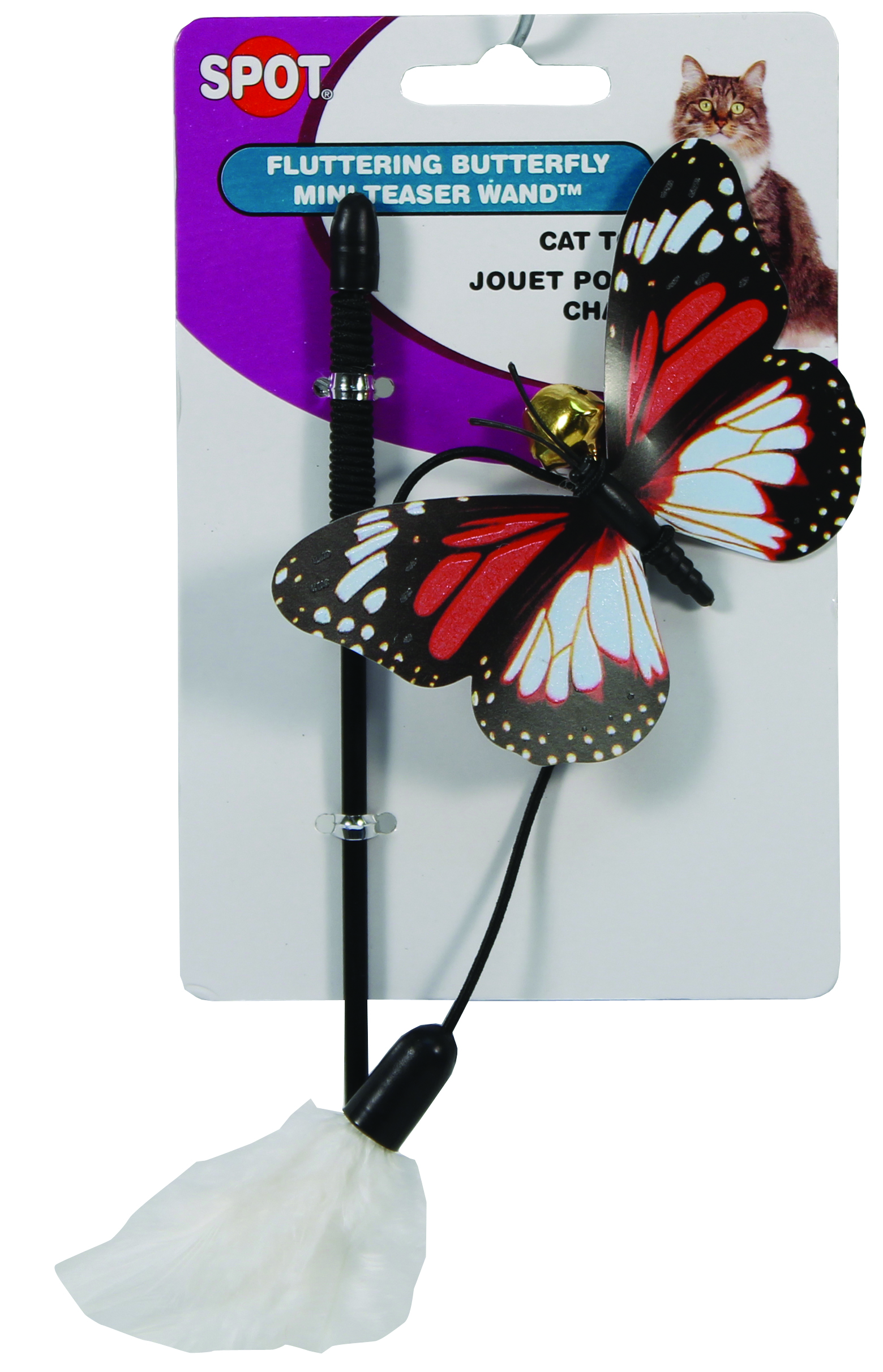 SPOT FLUTTERING BUTTERFLY MINI TEASER WAND