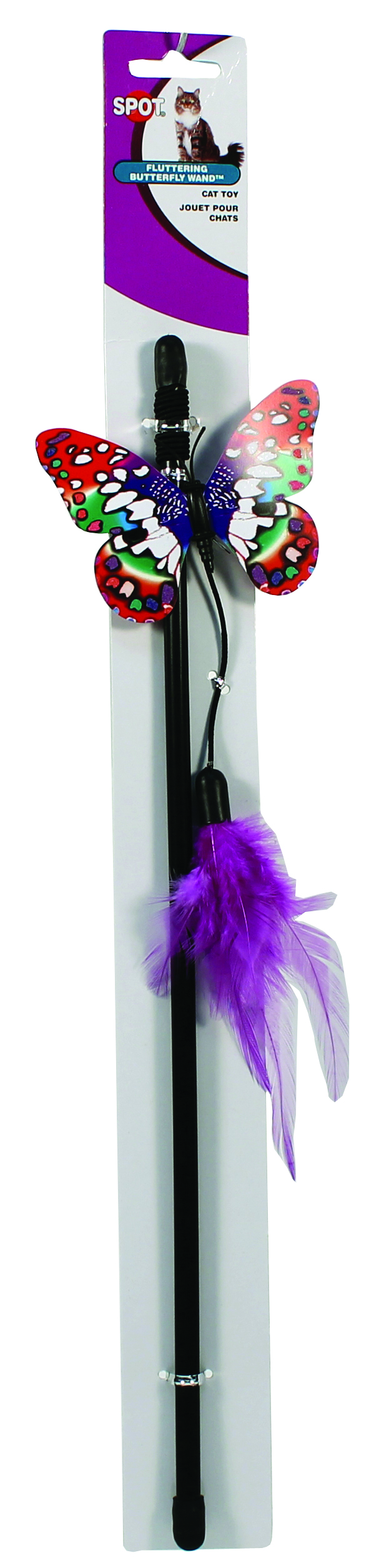 SPOT FLUTTERING BUTTERFLY WAND CAT TOY