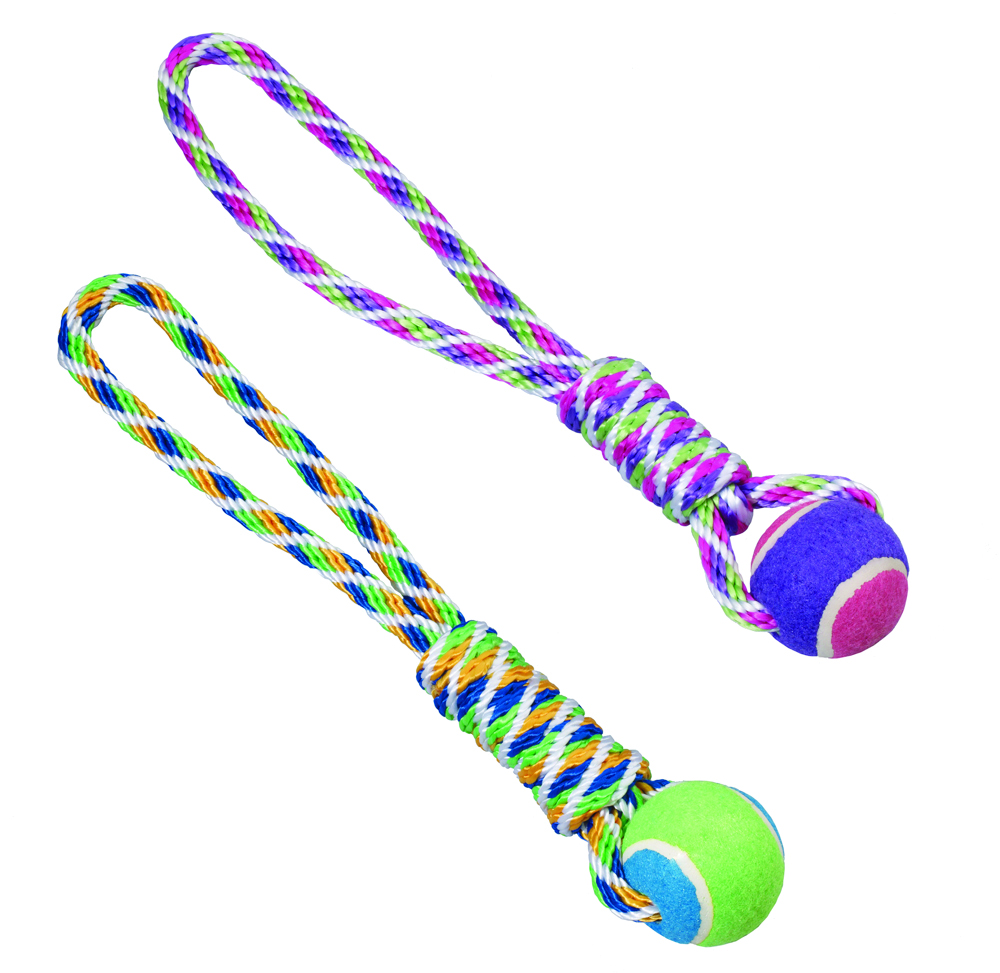 SPOT RAINBOW TWISTER TENNIS BALL TUG