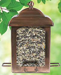 PERKY-PET ANTIQUE COPPER LANTERN FEEDER