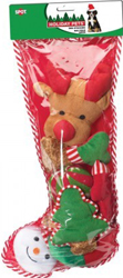 HOLIDAY DOG TOY STOCKING