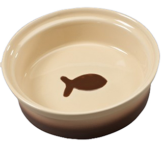 TWO TONE SAHARA CAT DISH