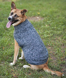 TONAL MARLED DOG SWEATER