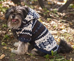 SHERPA PRINTED DOG COAT