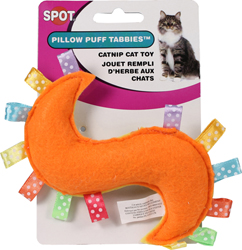 PILLOW PUFF TABBIE CATNIP CAT TOY