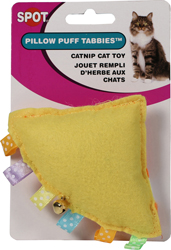 PILLOW PUFF TABBIE CATNIP CAT TOY