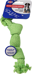 SUPER SQUEAK ROPE DOG TOY