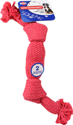 SUPER SQUEAK ROPE DOG TOY