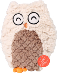 SOFT SWIRL PLUSH OWL DOG TOY