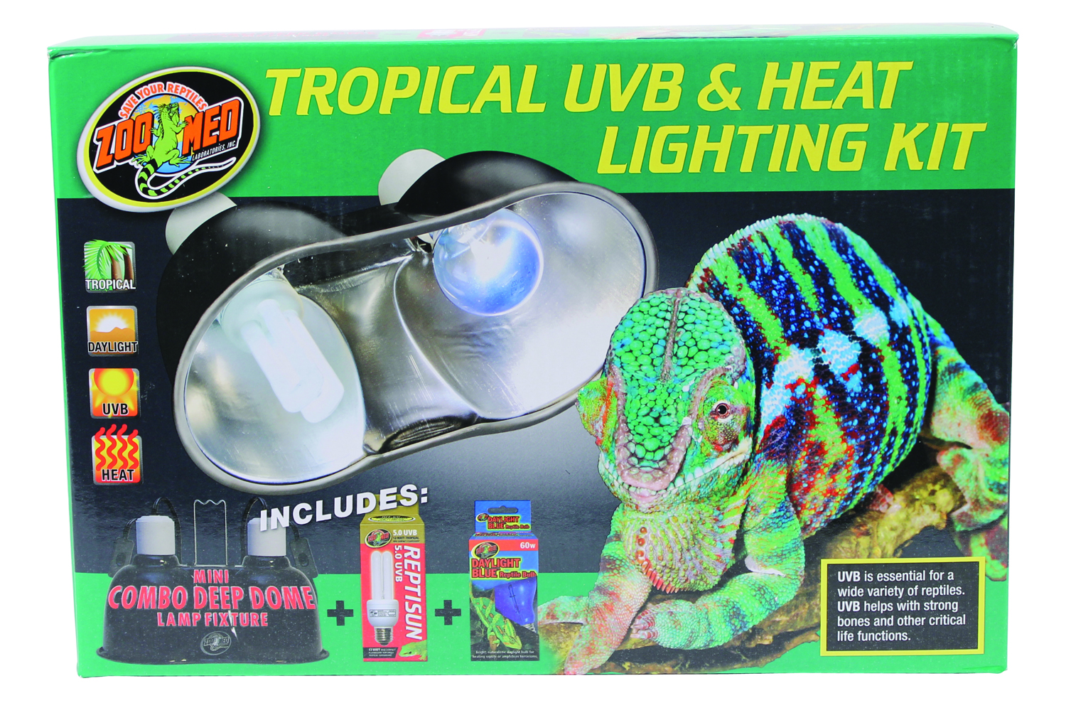 TROPICAL UVB AND HEAT LIGHTING KIT