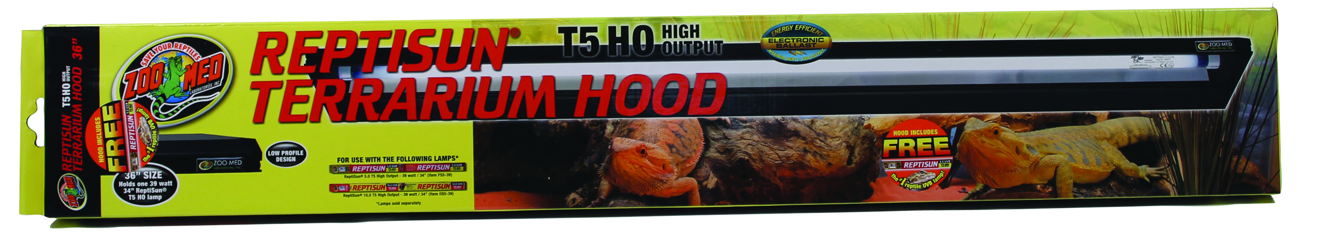 REPTISUN T5 HO TERRARIUM HOOD