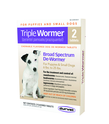 TRIPLE WORMER F/PUPPY&SM DOGS