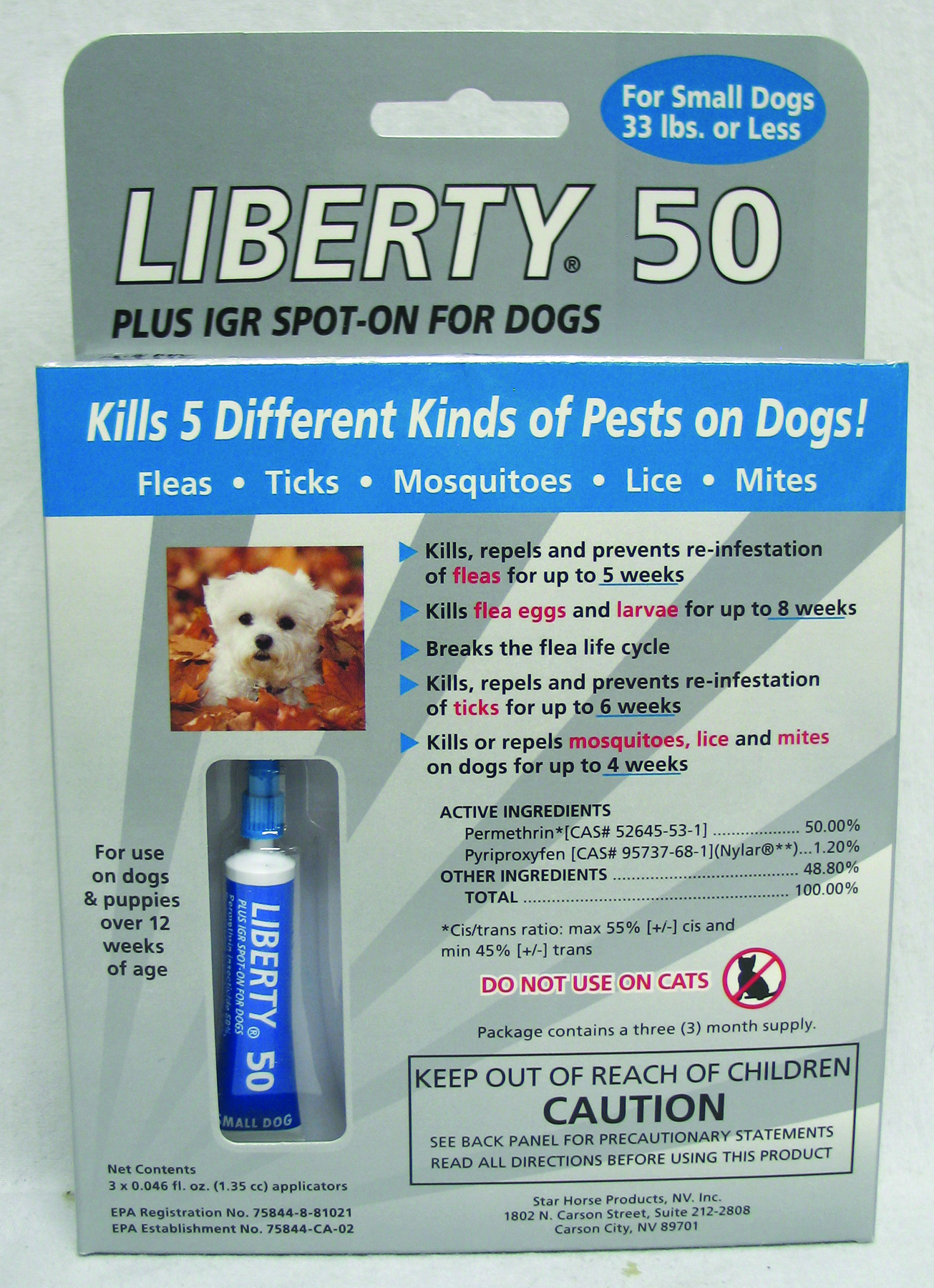 LIBERTY 50 SML DOG WITH IGR