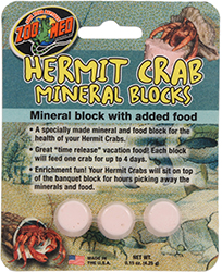 HERMIT CRAB MINERAL BLOCKS WITH ADDED FOOD