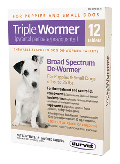 TRIPLE WORMER F/PUPPY&SM DOGS