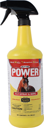 POWER FLY SPRAY AND WIPE FOR HORSES