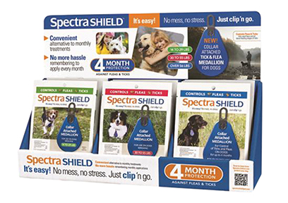 SPECTRA SHIELD FOR DOGS COUNTER DISPLAY