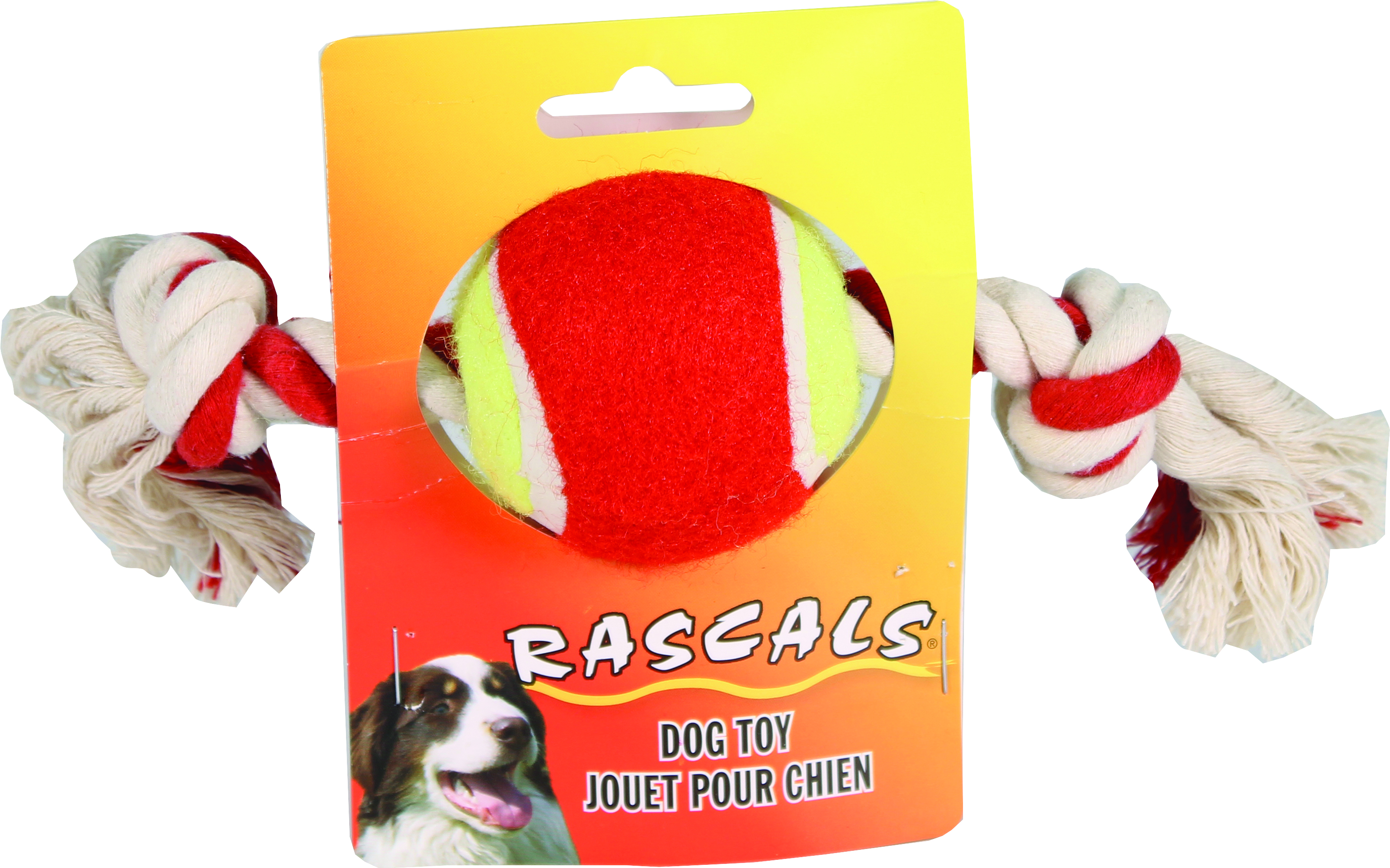 RASCALS TENNIS BALL TUG TOY