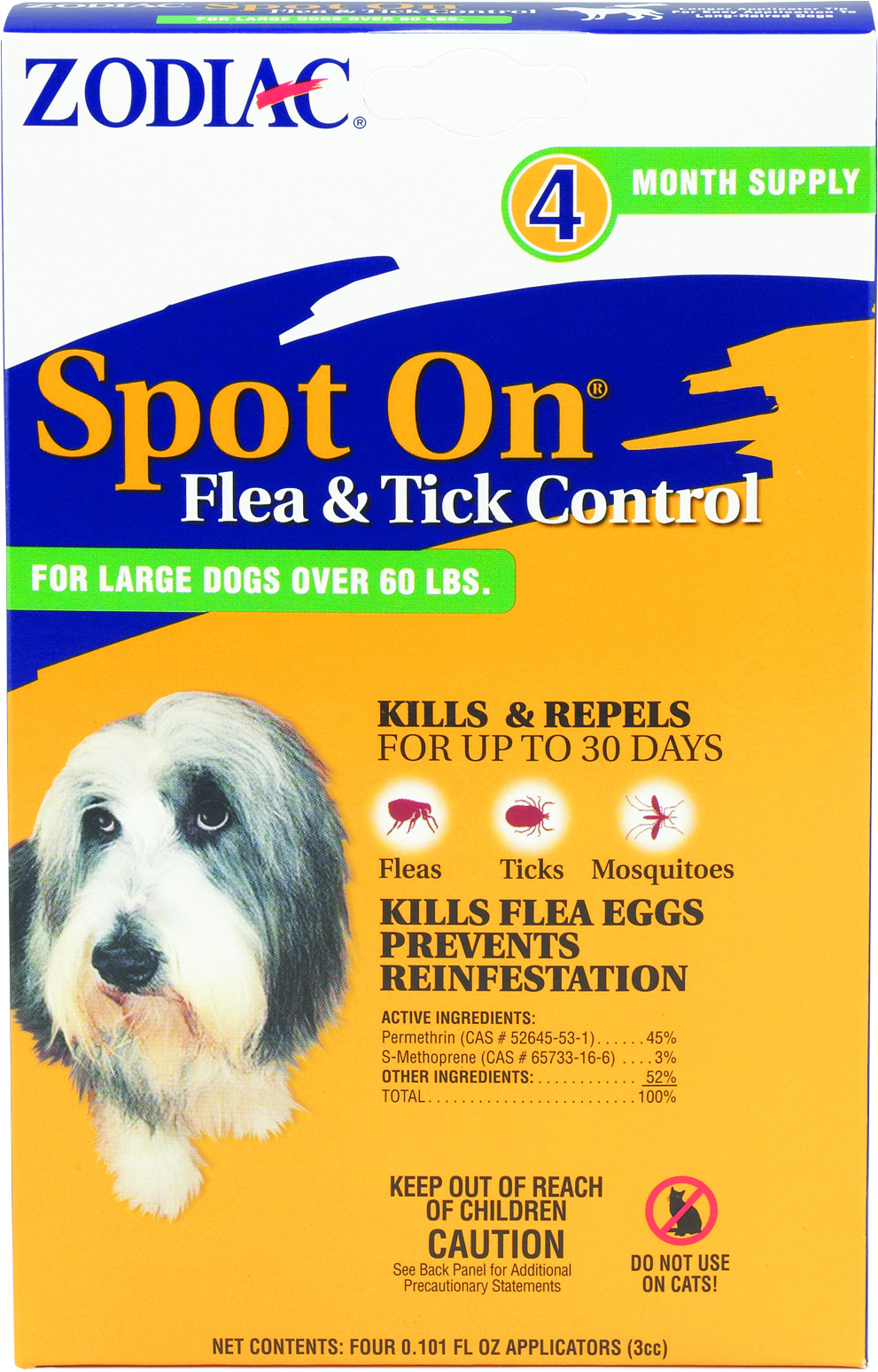 4/Pk. Spot On Flea/Tick Control - 3CC