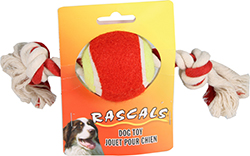 RASCALS TENNIS BALL TUG TOY