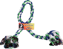 RASCALS DOUBLE TENNIS BALL ROPE TUG