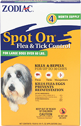 4/Pk. Spot On Flea/Tick Control - 3CC