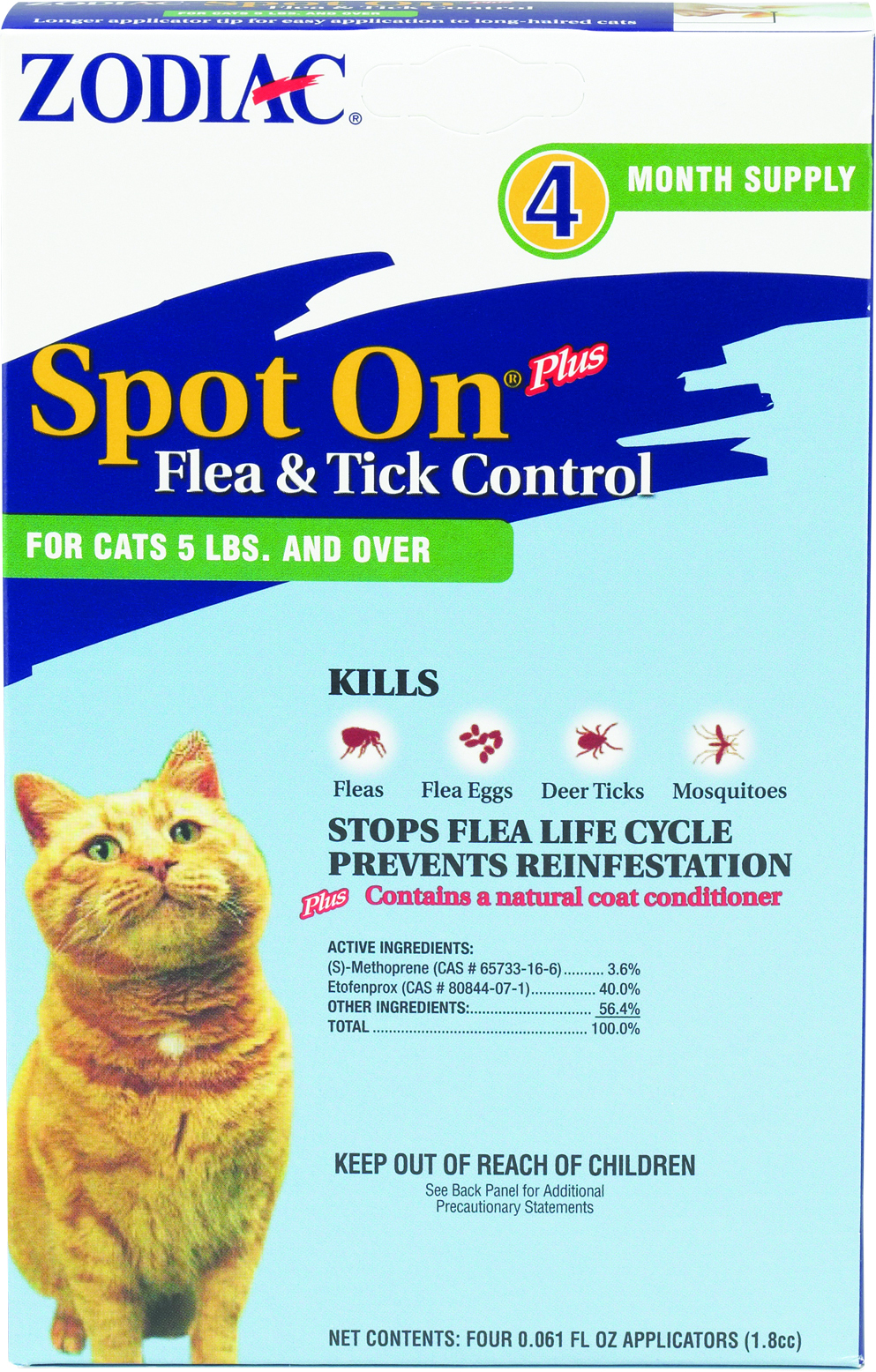 ZODIAC SPOT ON PLUS FOR CATS