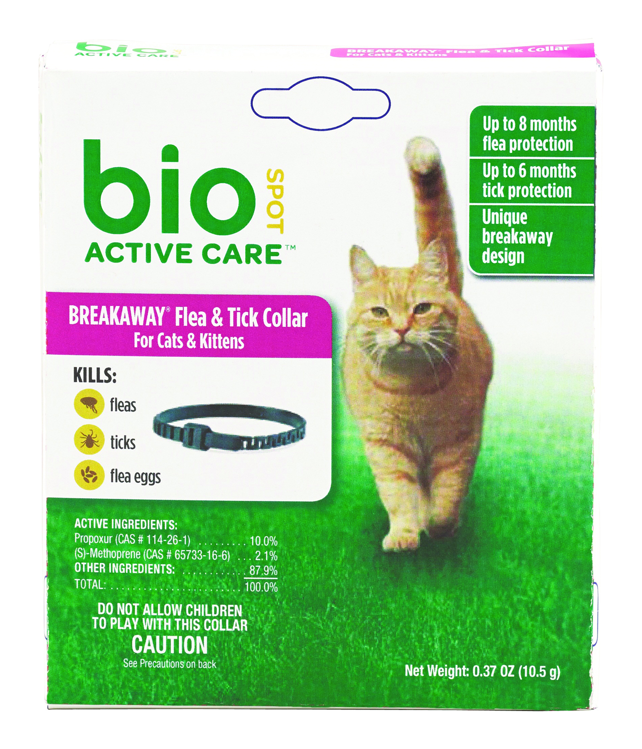 BIO SPOT ACTIVE CARE BREAKAWAY FLEA&TICK COLLAR