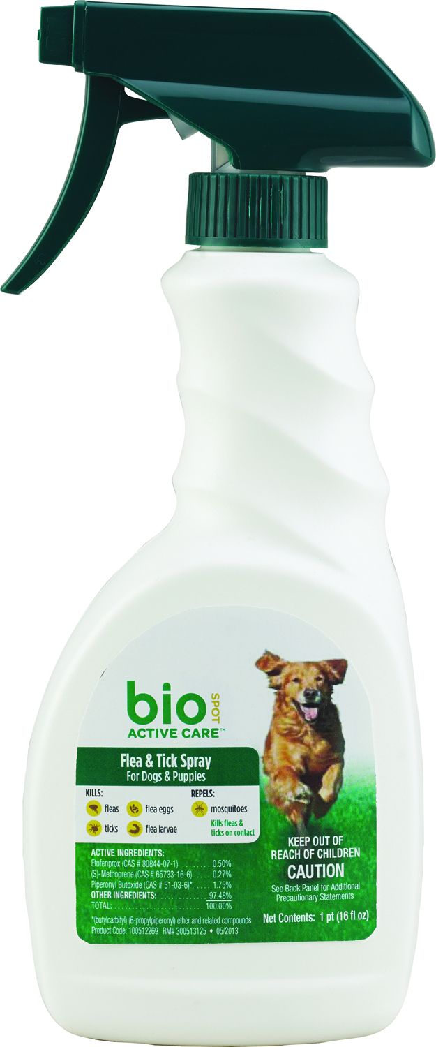 BIO SPOT ACTIVE CARE FLEA & TICK SPRAY FOR DOGS