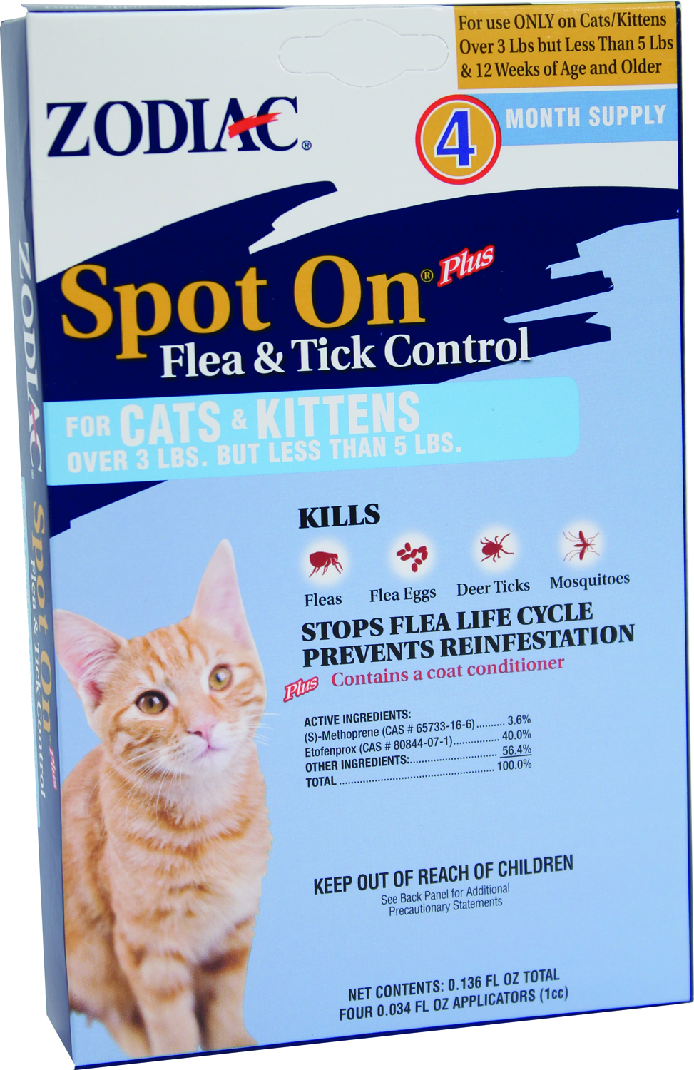 ZODIAC SPOT ON PLUS FOR CATS