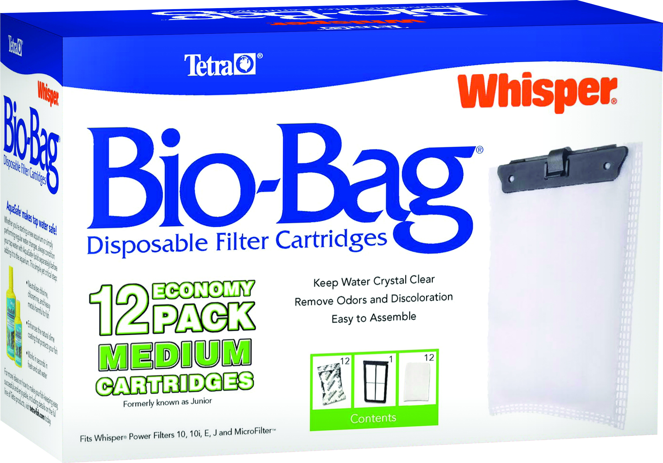 WHISPER ASSEMBLED BIO BAG CARTRIDGE