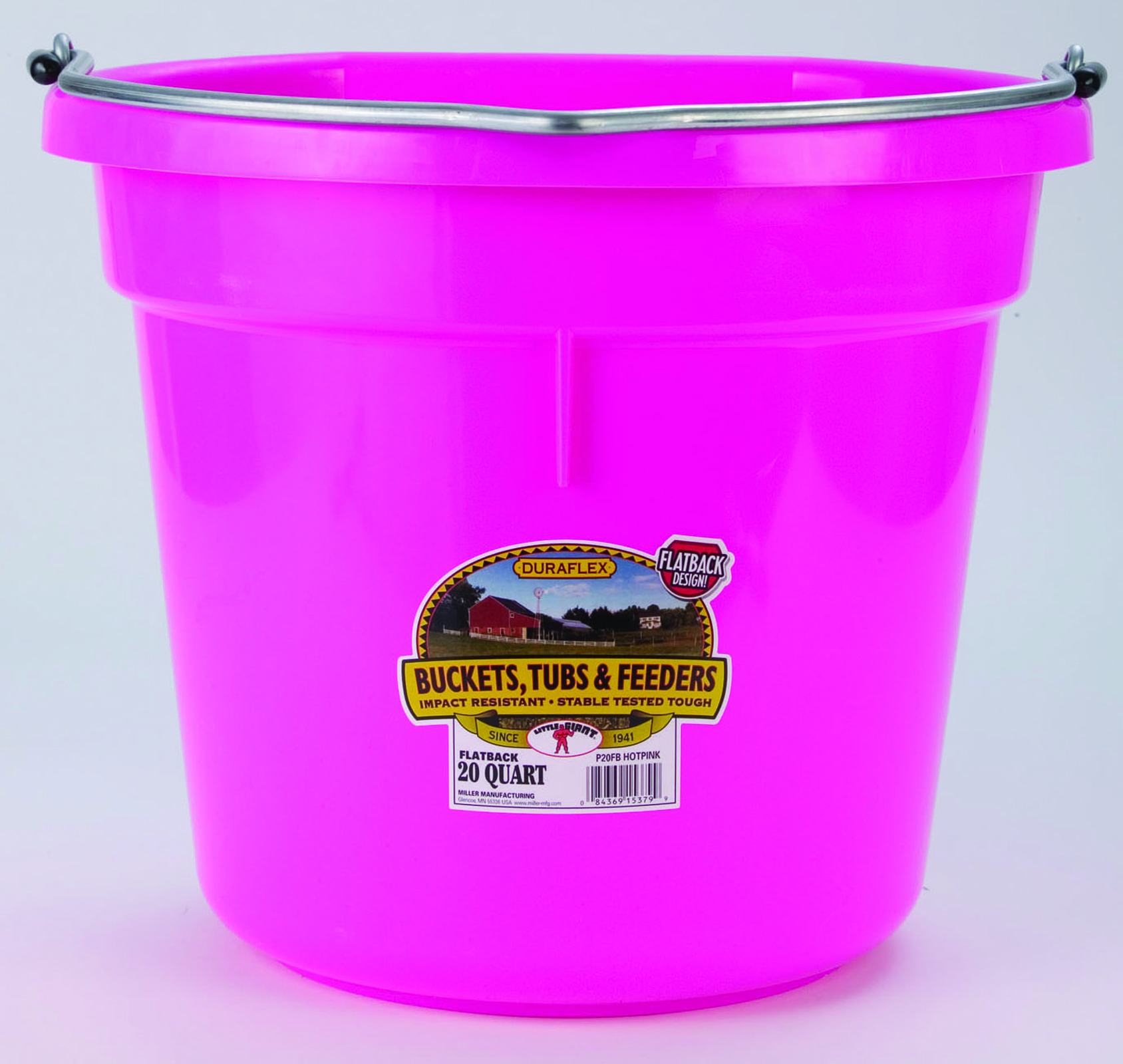 FLAT BACK PLASTIC BUCKET