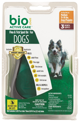 BIO SPOT ACTIVE CARE FLEA&TICK SPOT DOG WITH APPL