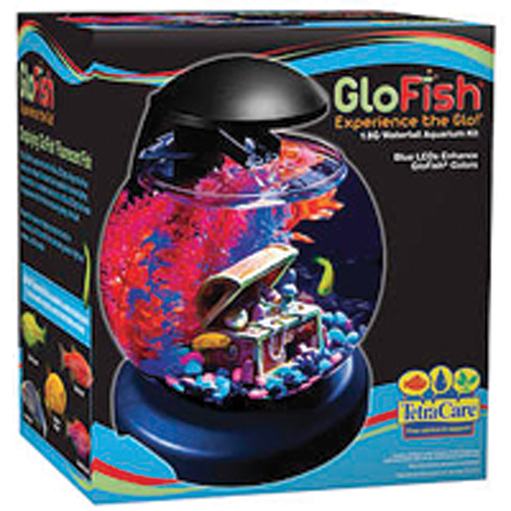 GLOFISH WATERFALL GLOBE AQUARIUM KIT